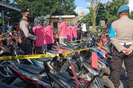 Ringkus Dua Pelaku Tiga Penadah, Polisi Amankan 62 Motor Curian