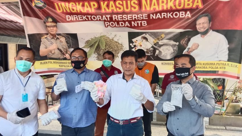  Polda NTB Tangkap Pengedar Narkoba Lintas Provinsi